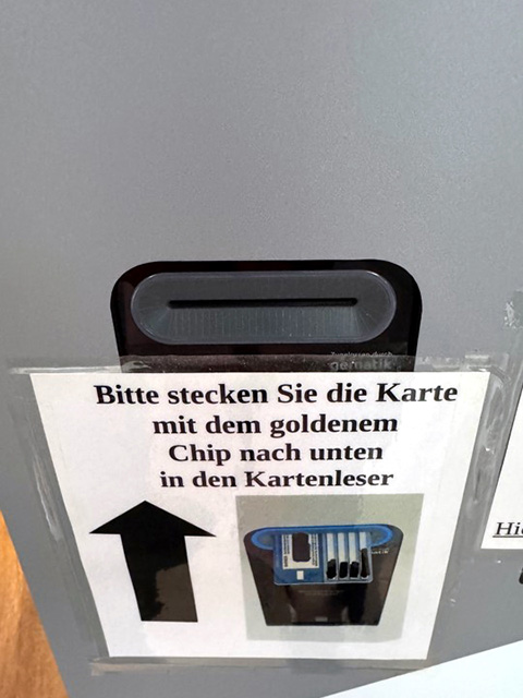 Karte einstecken