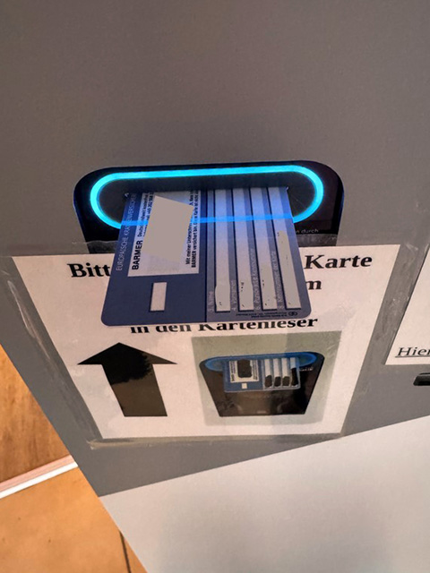 Etwas Geduld - es leuchtet jetzt blau!